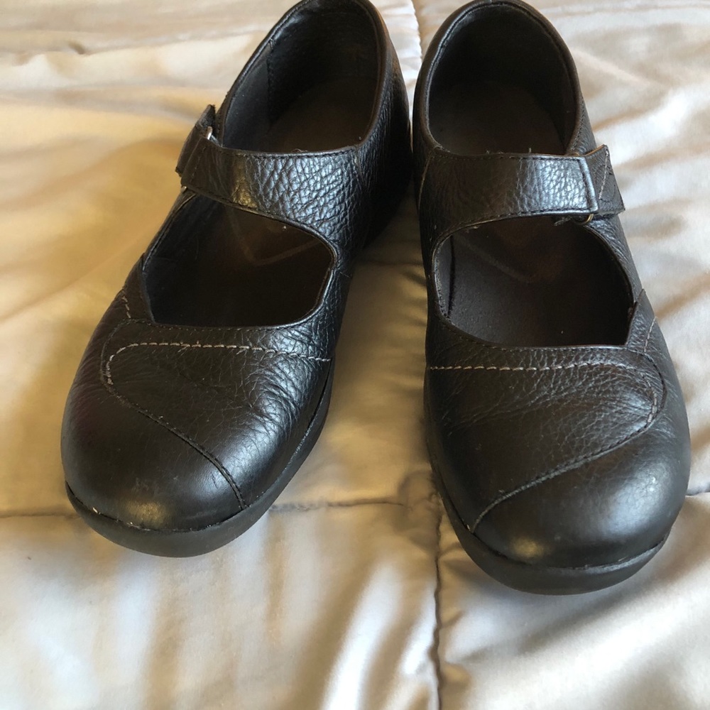 Clarks Black Mary Jane Leather Comfort Shoes
